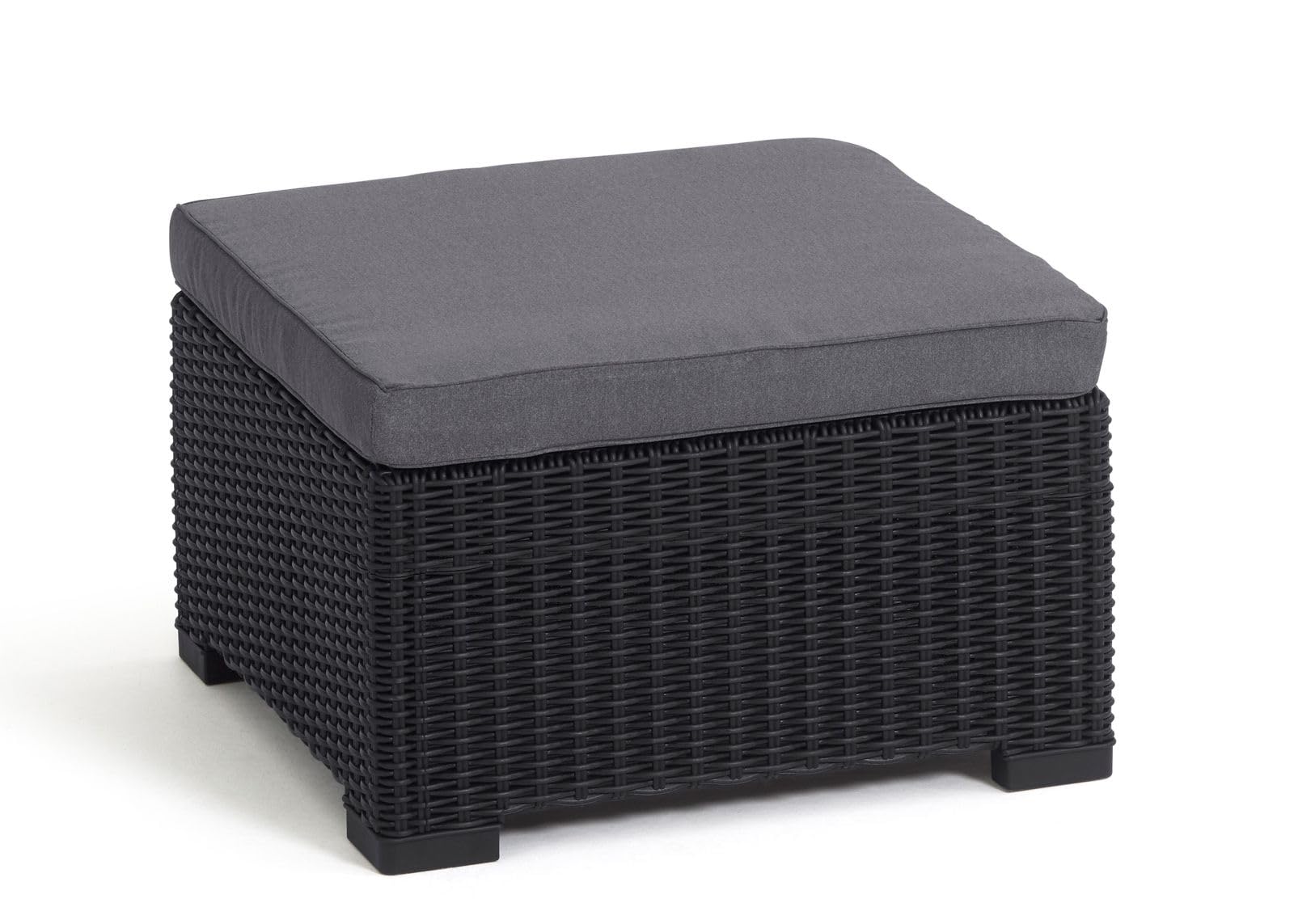 alibert-by-keter-california-hocker-gartentisch-68-x-68-x-35-cm-grau-mit-kissen image 1