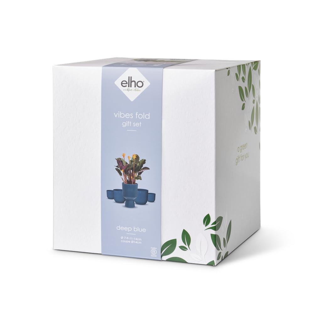 elho-vibes-fold-blumentopf-geschenkset-5-teilig-tiefes-blau image 2
