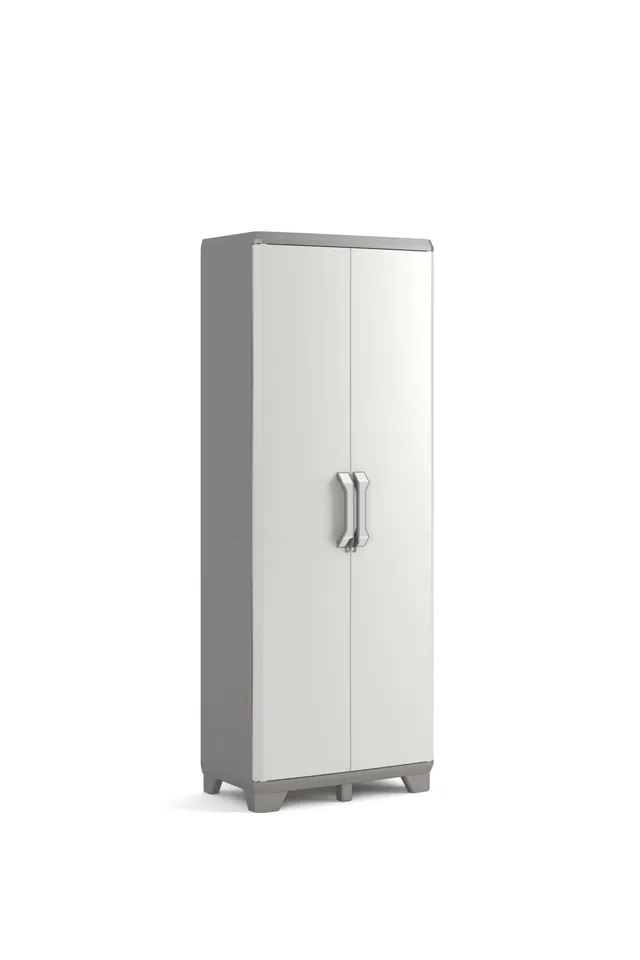 keter-groove-mehrzweckschrank-kunststoff-beige-sand-80-x-45-x-180-cm-mit-8-b-den image 1