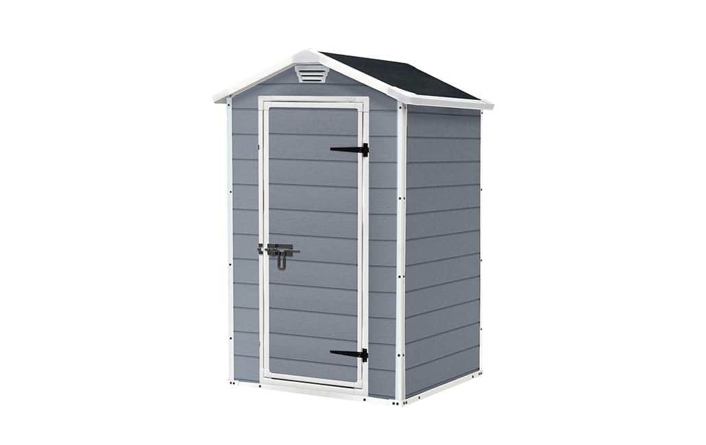keter-manor-4x3-gartenhaus-kunststoff-grau-128-x-94-x-196-cm image 1