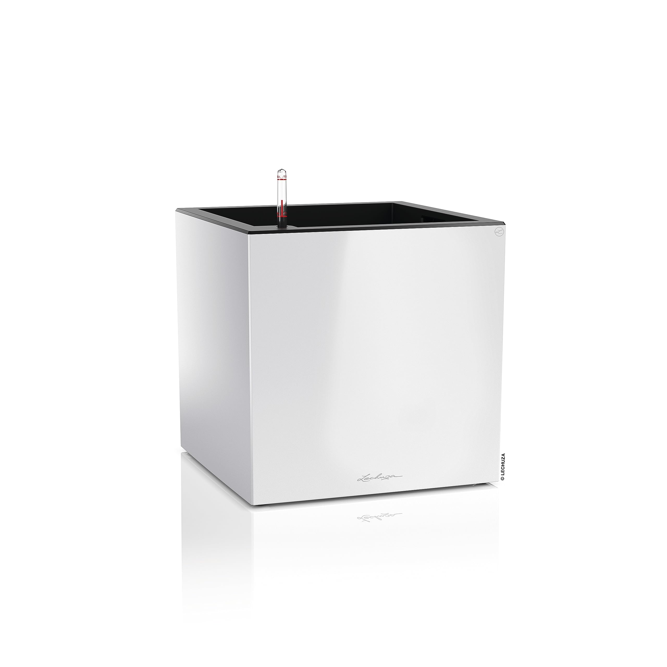 lechuza-canto-premium-low-40-wei-hochglanz-pflanzw-rfel image 1