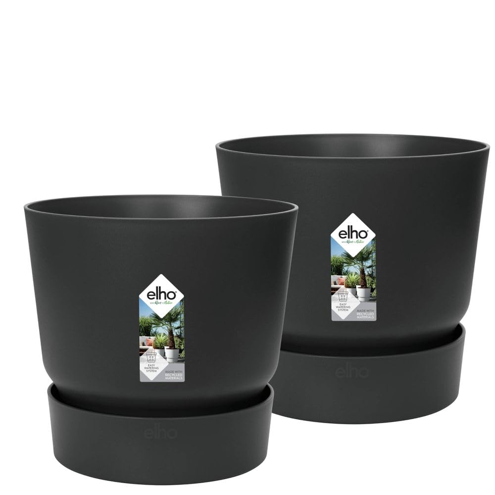 elho-greenville-rund-30-blumentopf-2er-set-living-schwarz-29-5-x-h-36-2-cm image 1