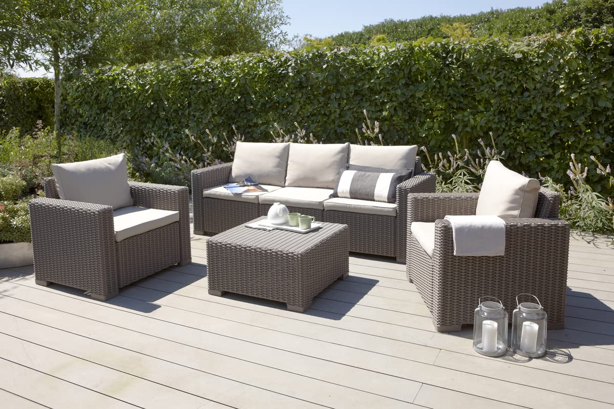 keter-allibert-california-loungeset-5-personen-cappuccino image 3