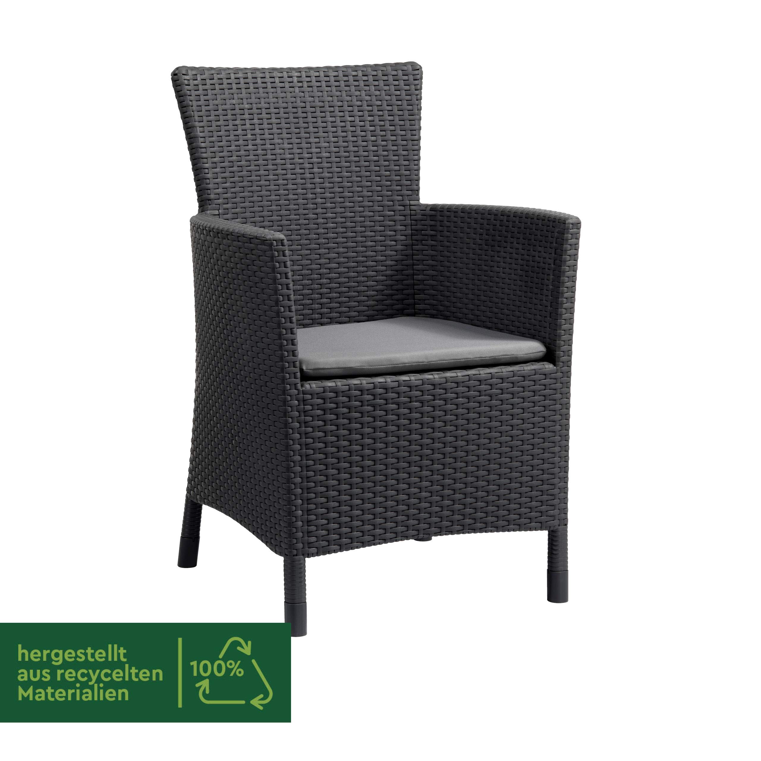 allibert-by-keter-iowa-gartensessel-graphit-cool-grey-mit-sitzkissen image 4