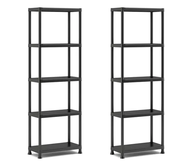 keter-2er-set-regale-60-5-schwarz-60-x-30-x-174-cm image 1