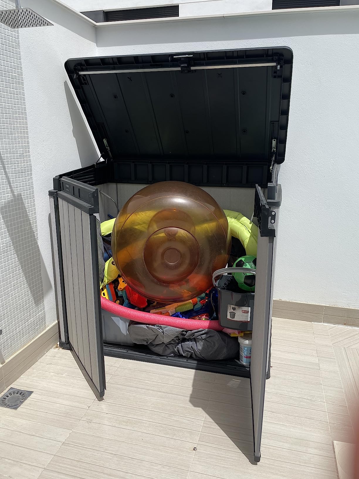 Endlich Ordnung auf Terrasse