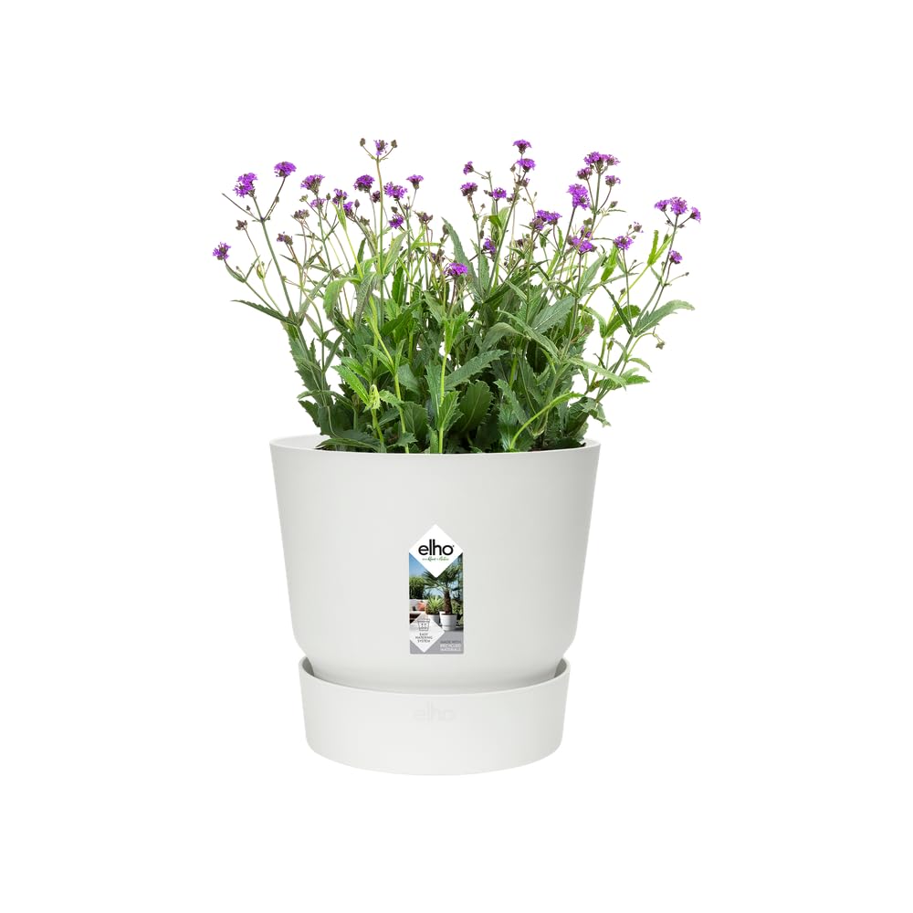 elho-greenville-rund-25cm-blumentopf-wei-24-48-x-h-23-31-cm-mit-integriertem-unt image 8