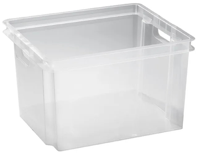 keter-crownest-box-30-l-transparent-aufbewahrungsbox-42-6x36-1x26-cm image 1
