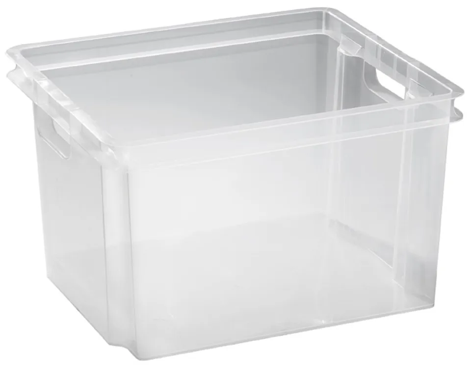 keter-crownest-box-30-l-transparent-aufbewahrungsbox-42-6x36-1x26-cm image 1