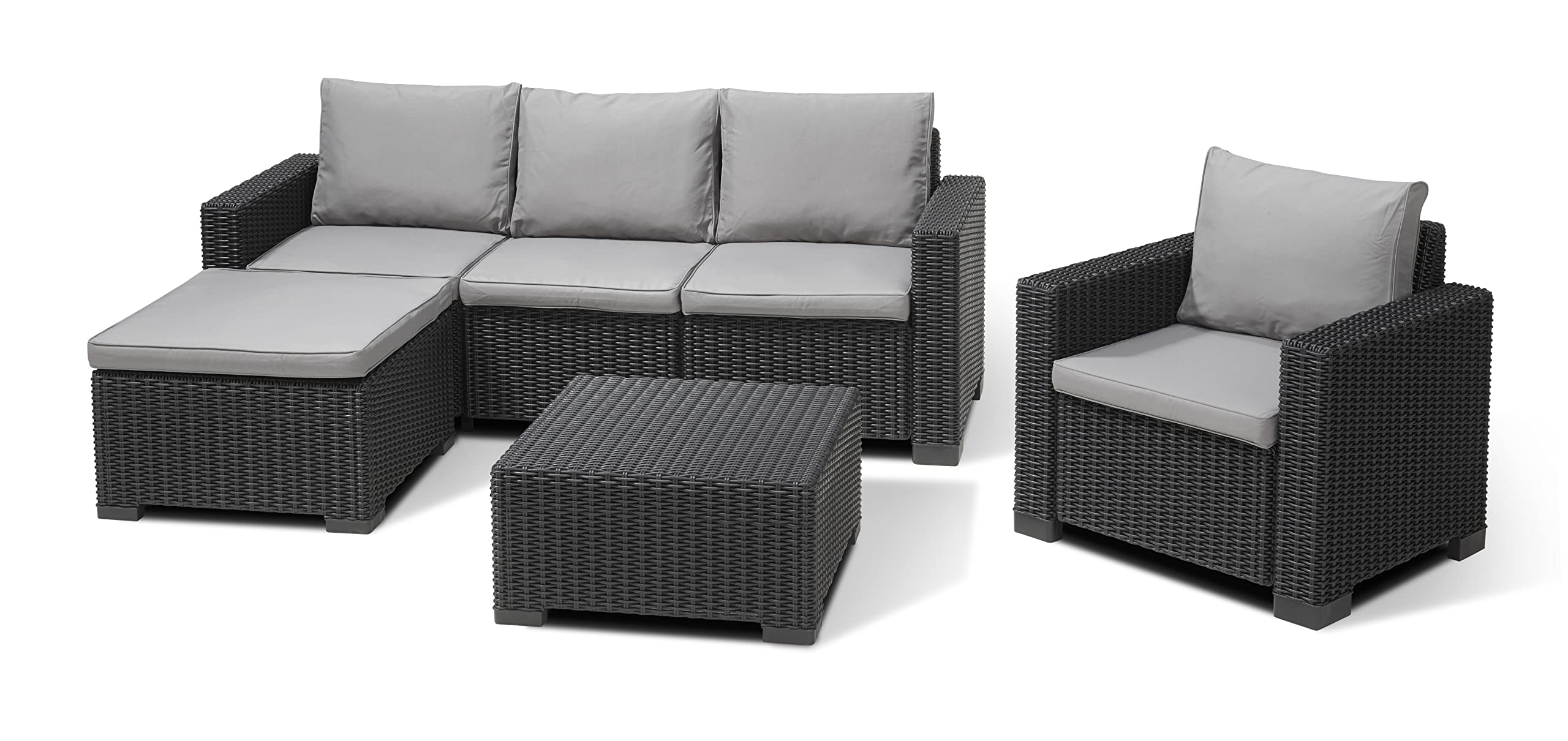 allibert-by-keter-moorea-lounge-set-4-tlg-graphit-cool-grey-sofa-sessel-hocker-t image 1