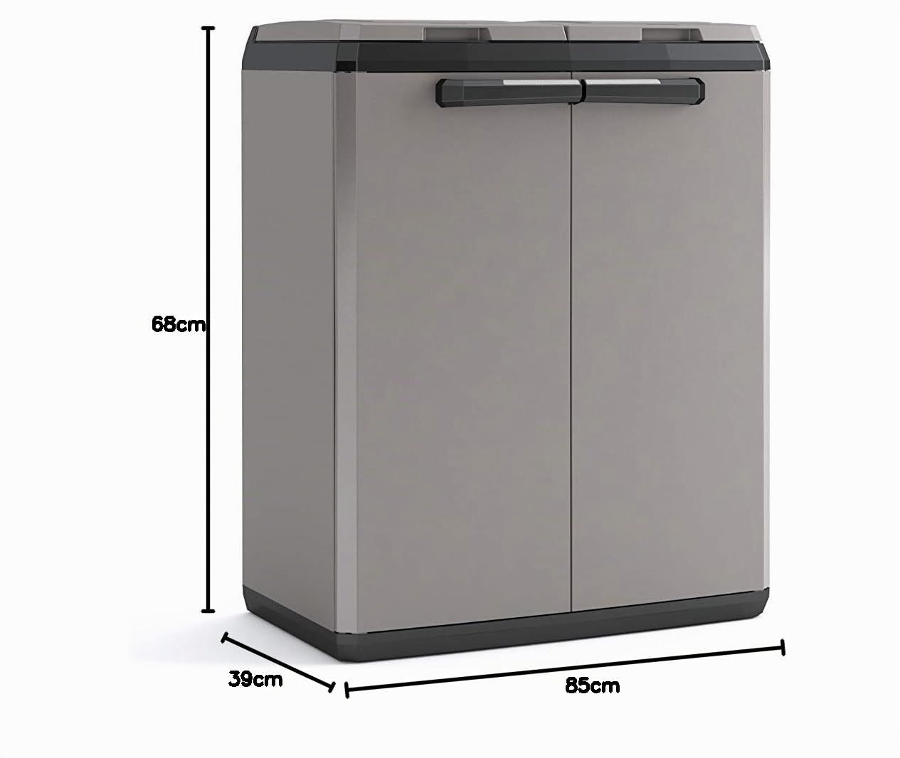 keter-split-basic-9736000-recyclingschrank-68-x-39-x-85-cm-grau-schwarz image 6