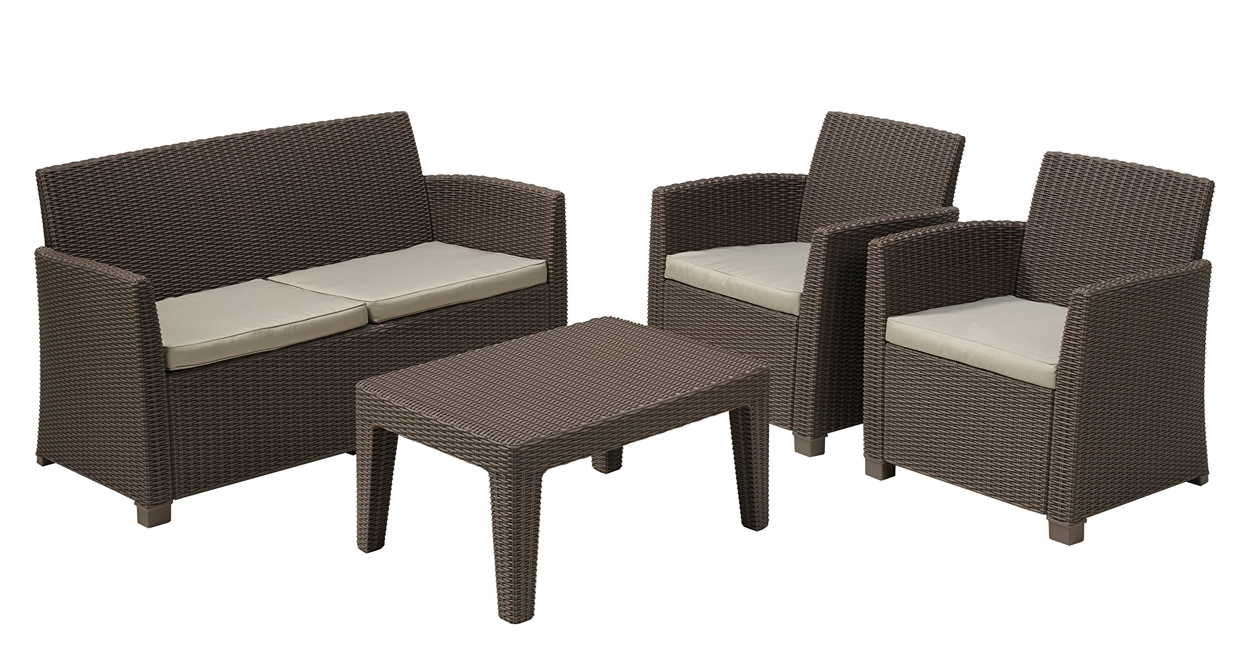 allibert-corona-lounge-set-mit-kissenbox-tisch-4-teilig-rattanoptik-graphit image 1