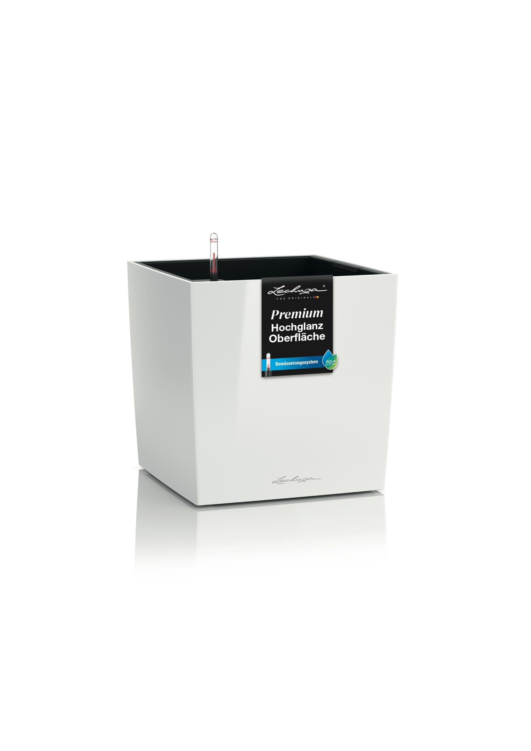 lechuza-cube-premium-40-pflanzw-rfel-mit-bew-sserungssystem-wei-hochglanz image 1
