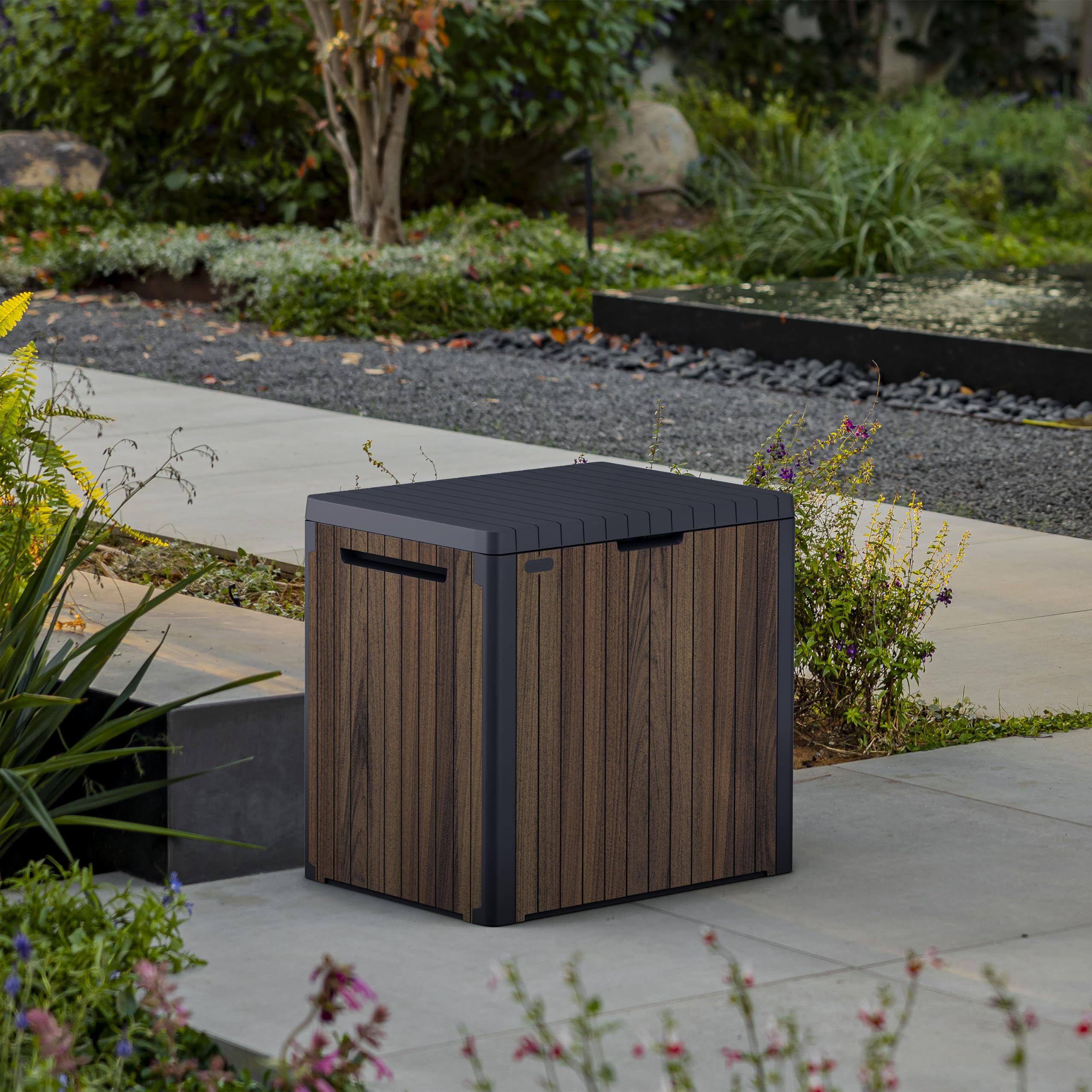keter-city-box-113l-aufbewahrungsbox-rosenholzoptik-57-8-x-44-x-54-8-cm-balkon-b image 2