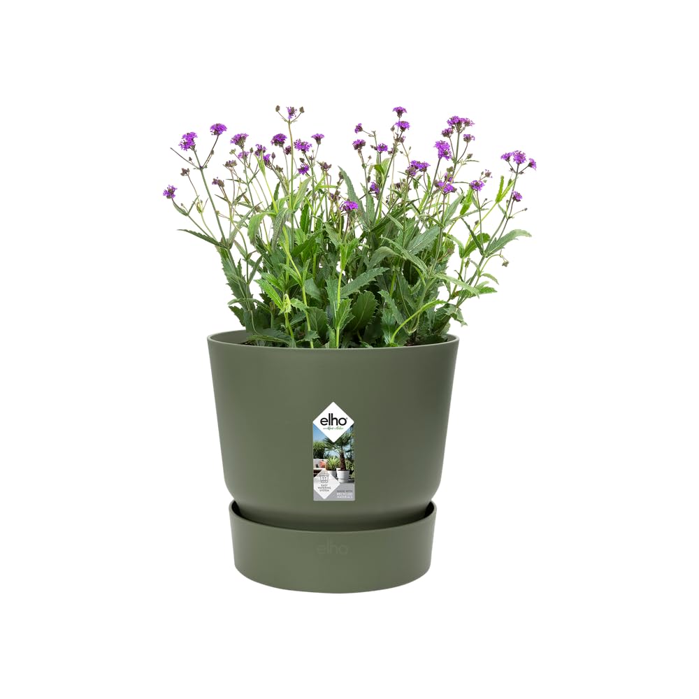 elho-greenville-rund-25-leaf-green-24-5-x-h-23-3-cm-blumentopf-mit-untersetzer-f image 3