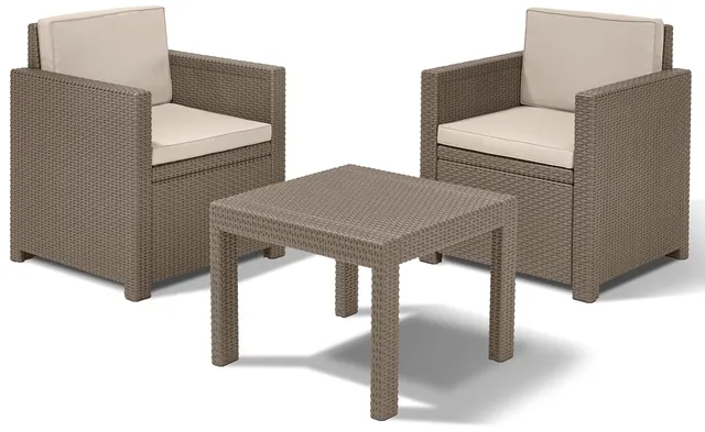 keter-allibert-victoria-balkon-lounge-set-3-teilig-rattanoptik-beige image 1