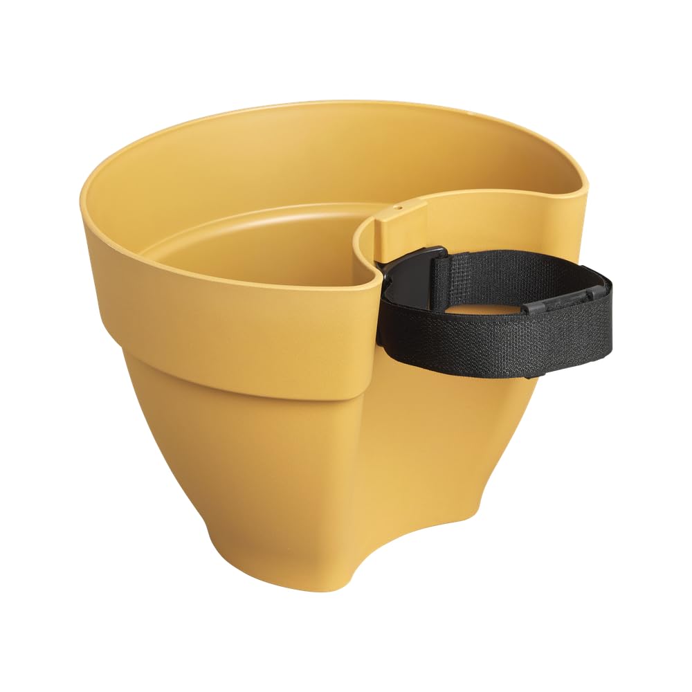 elho-vibia-campana-fallrohrpflanzgef-22-cm-blumentopf-honig-gelb image 5