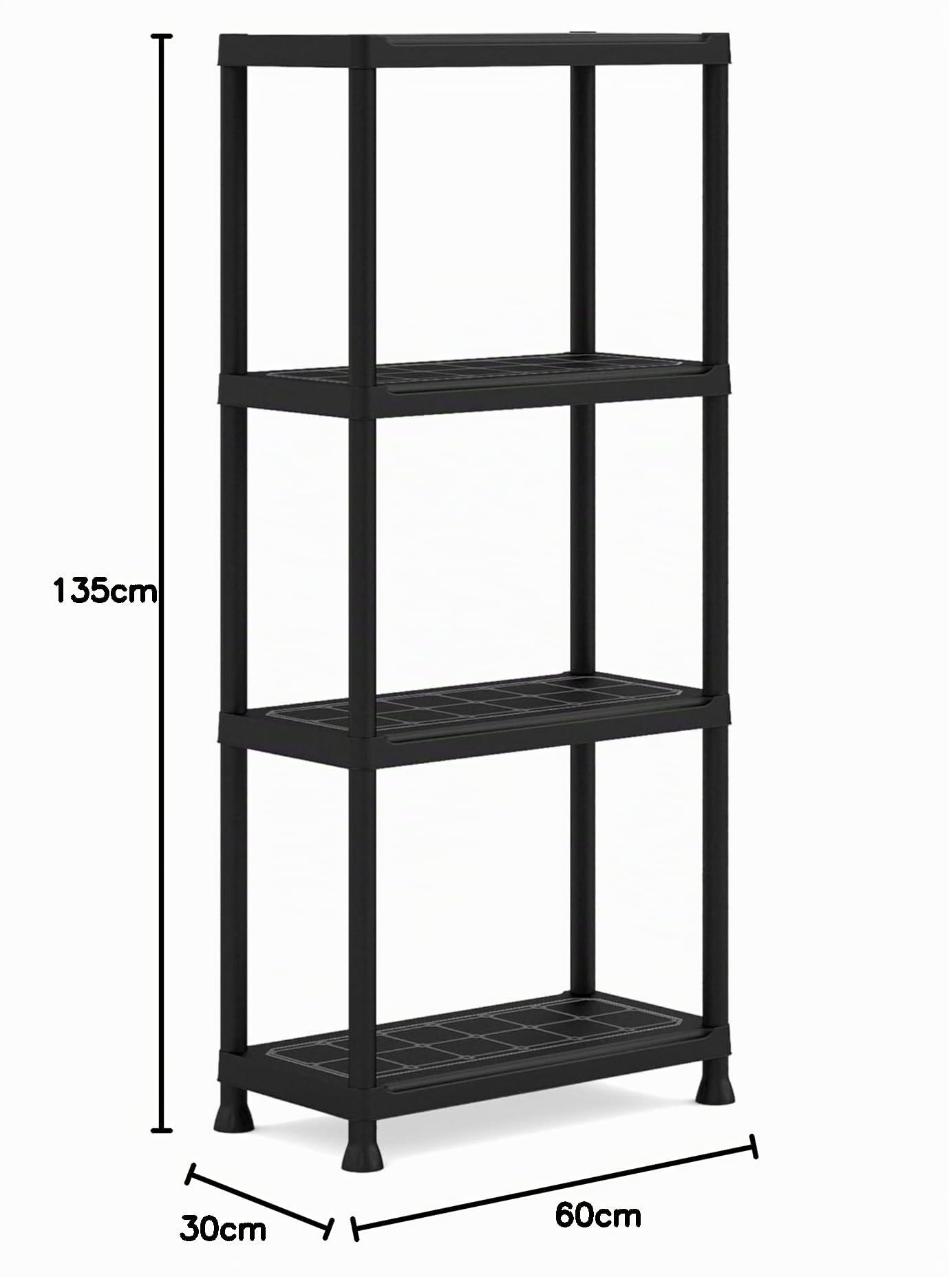 keter-2er-set-regale-60-4-kunststoffregal-60-x-30-x-135-cm-schwarz image 3