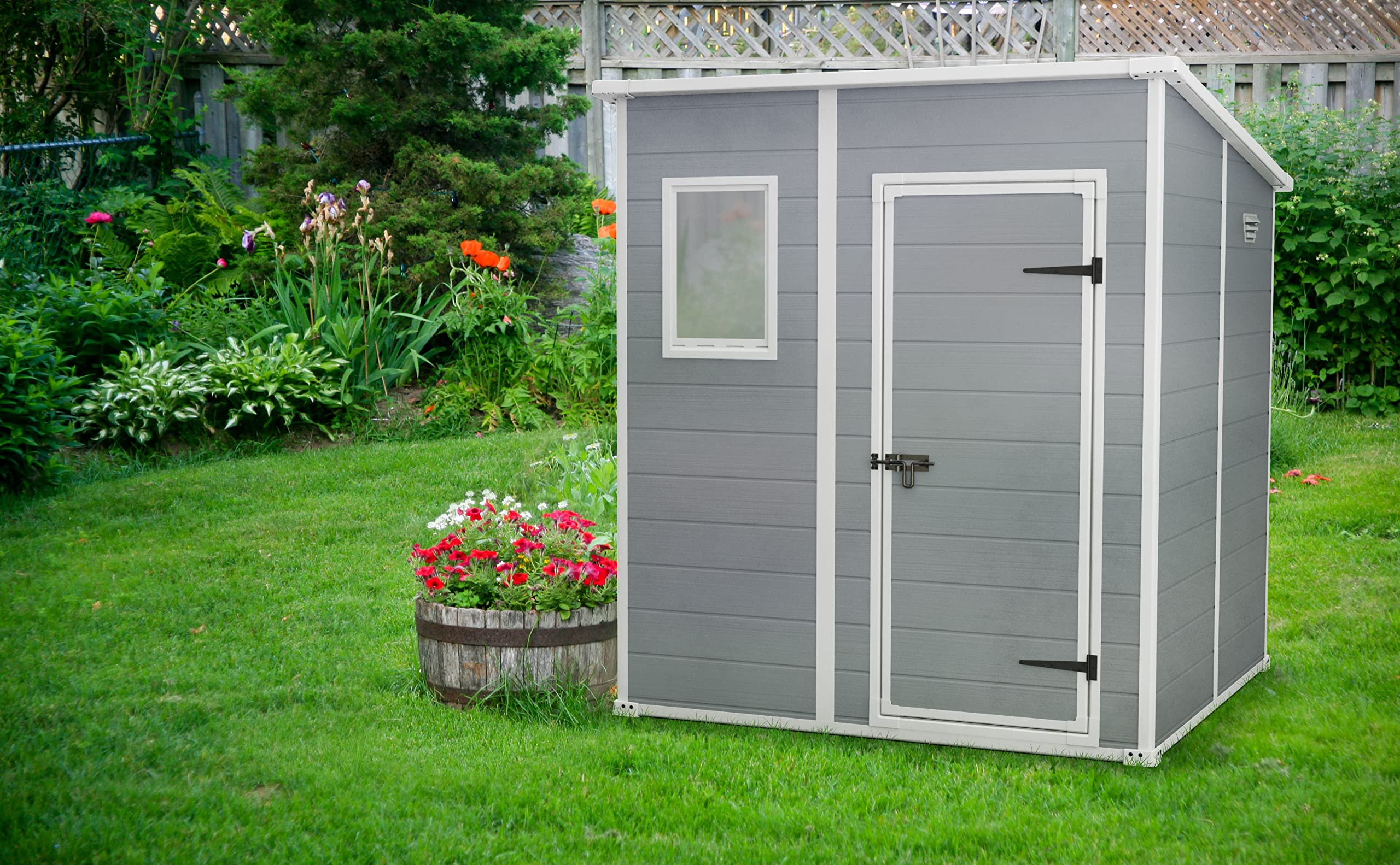 keter-manor-pent-6x6-ger-tehaus-grau-kunststoff-gartenhaus-183x185x200-cm image 3