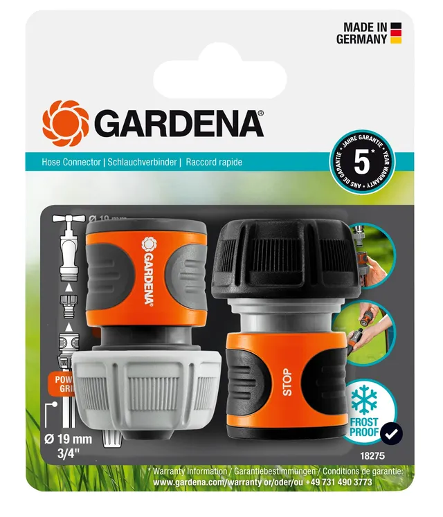 gardena-schlauchverbinder-satz-19-mm-3-4-zoll-18275-20-mit-wasserstop image 1