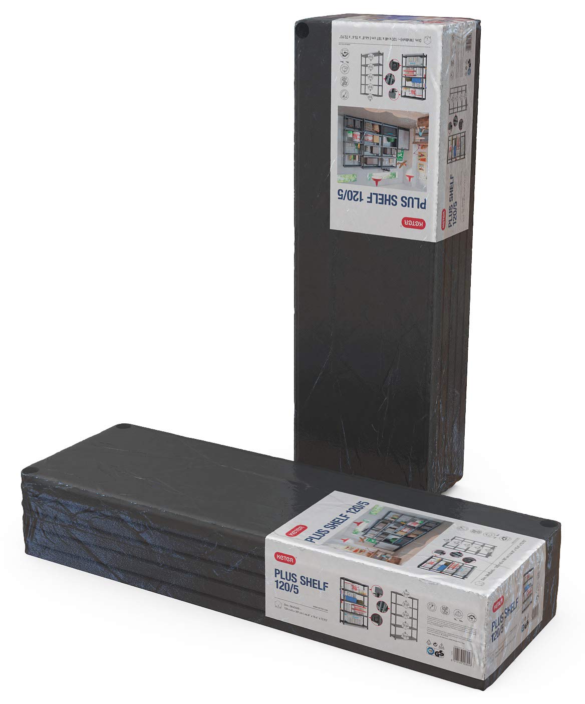 keter-plus-kunststoffregal-120-5-schwarz-120-x-40-x-187-cm image 6