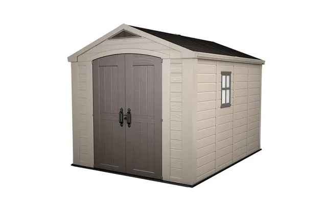 keter-ger-tehaus-factor-8x11-beige-kunststoff-gartenhaus-256-5-x-332-x-243-cm image 1