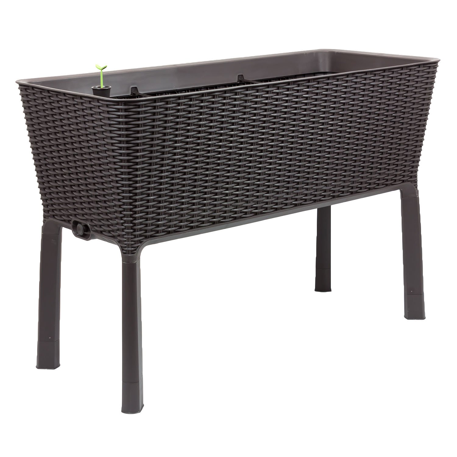 keter-easy-grow-hochbeet-braun-mit-bew-sserungssystem-rattanoptik image 1