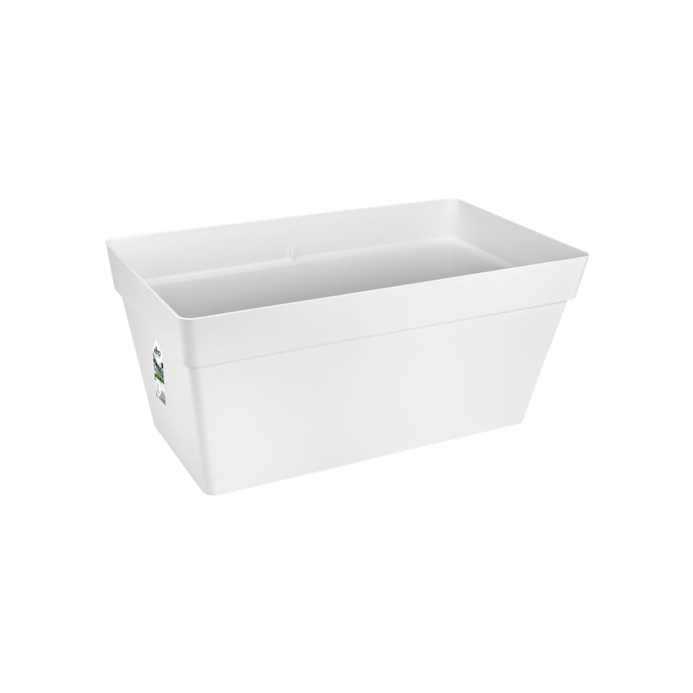 elho-loft-urban-terrace-rollen-70-cm-pflanzkasten-wei-mit-wasserreservoir image 1