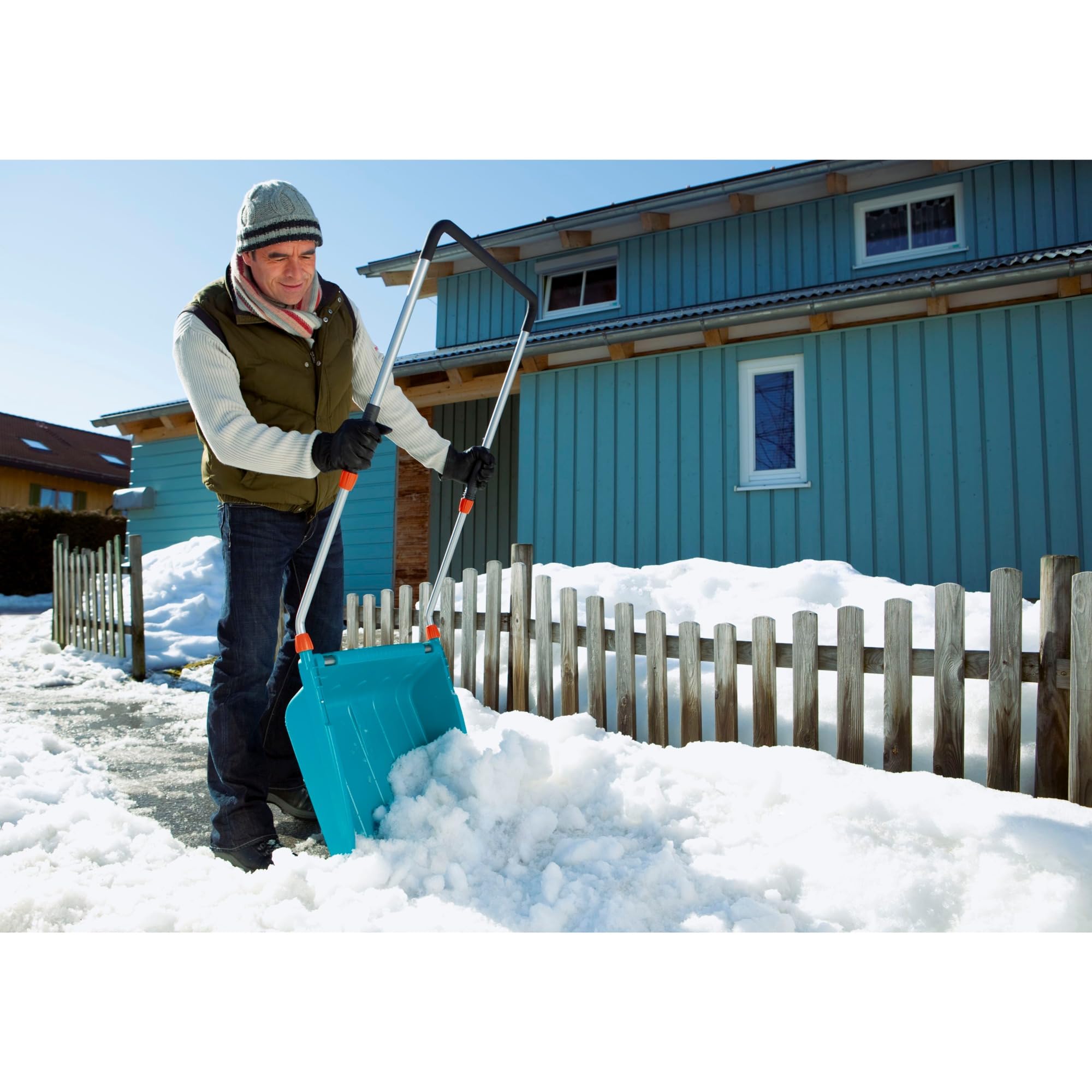 gardena-schneewanne-3260-30-schneeschieber-70-cm-mit-teleskopstiel image 6