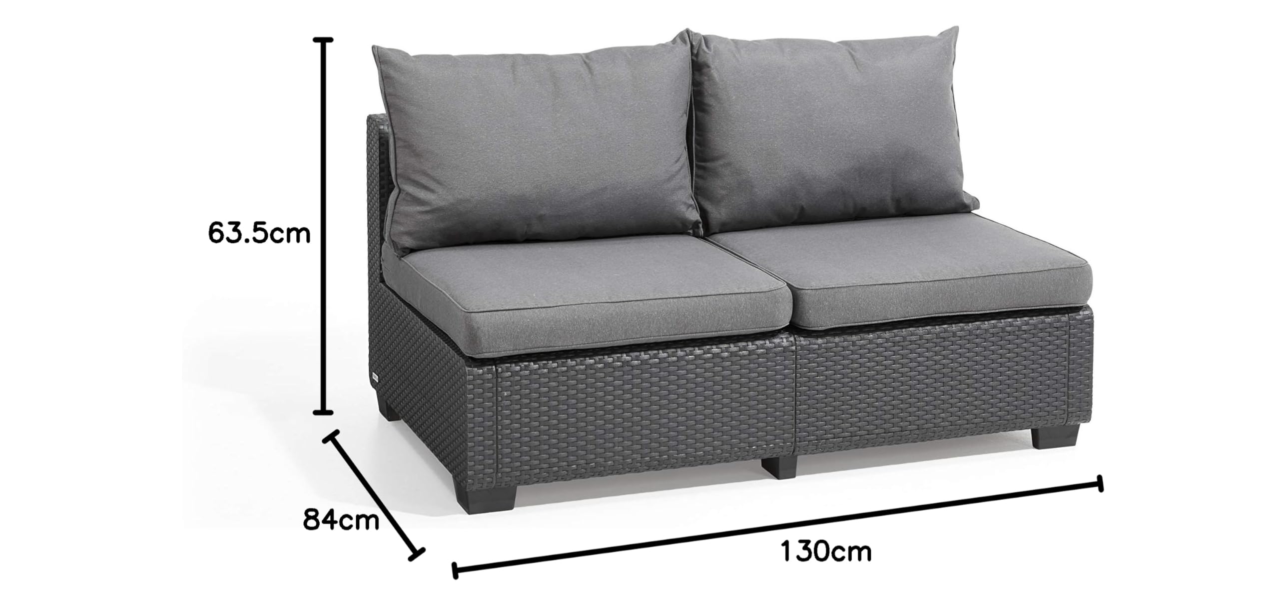 keter-allibert-sapporo-lounge-sofa-graphit-251084 image 2
