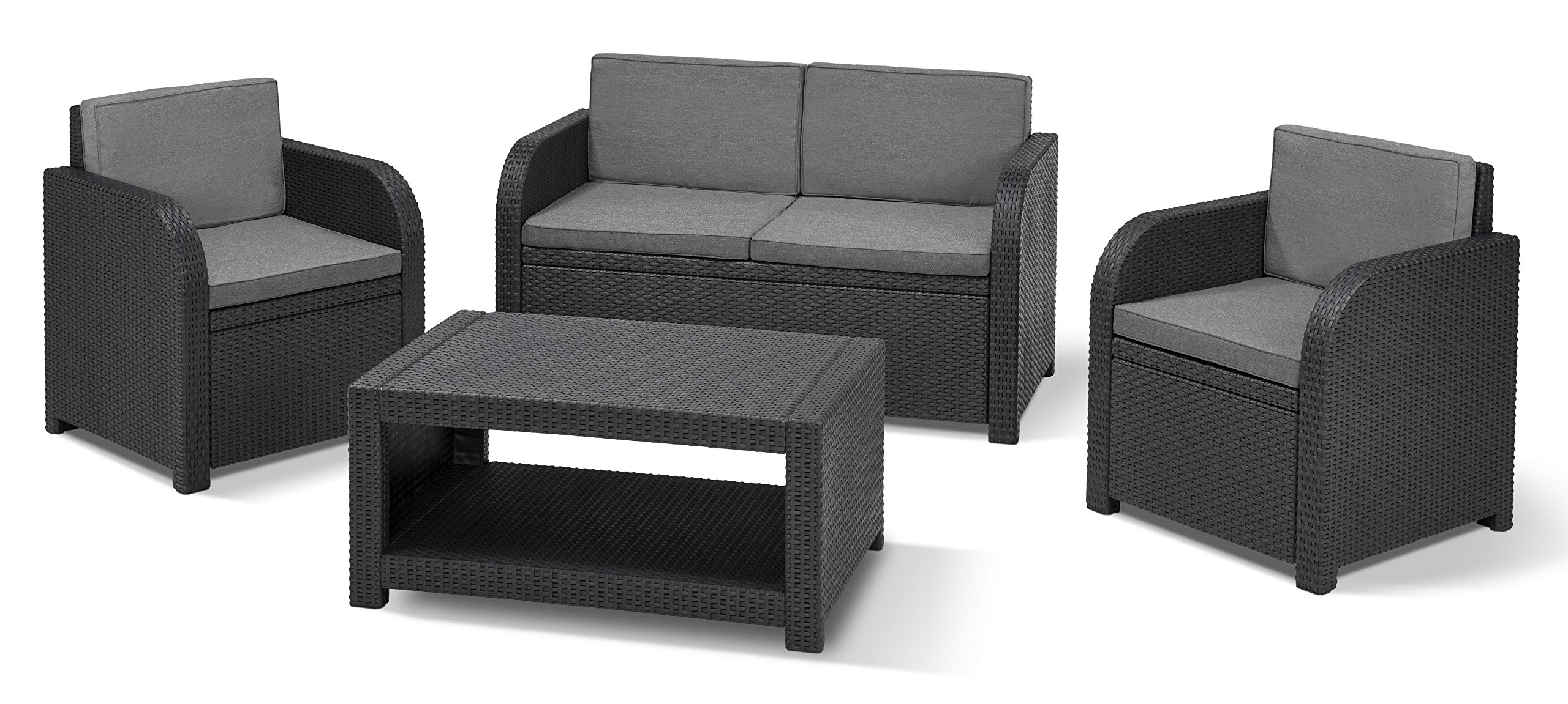allibert-by-keter-modena-gartenm-bel-set-4-teilig-grau-mit-sitzkissen image 1