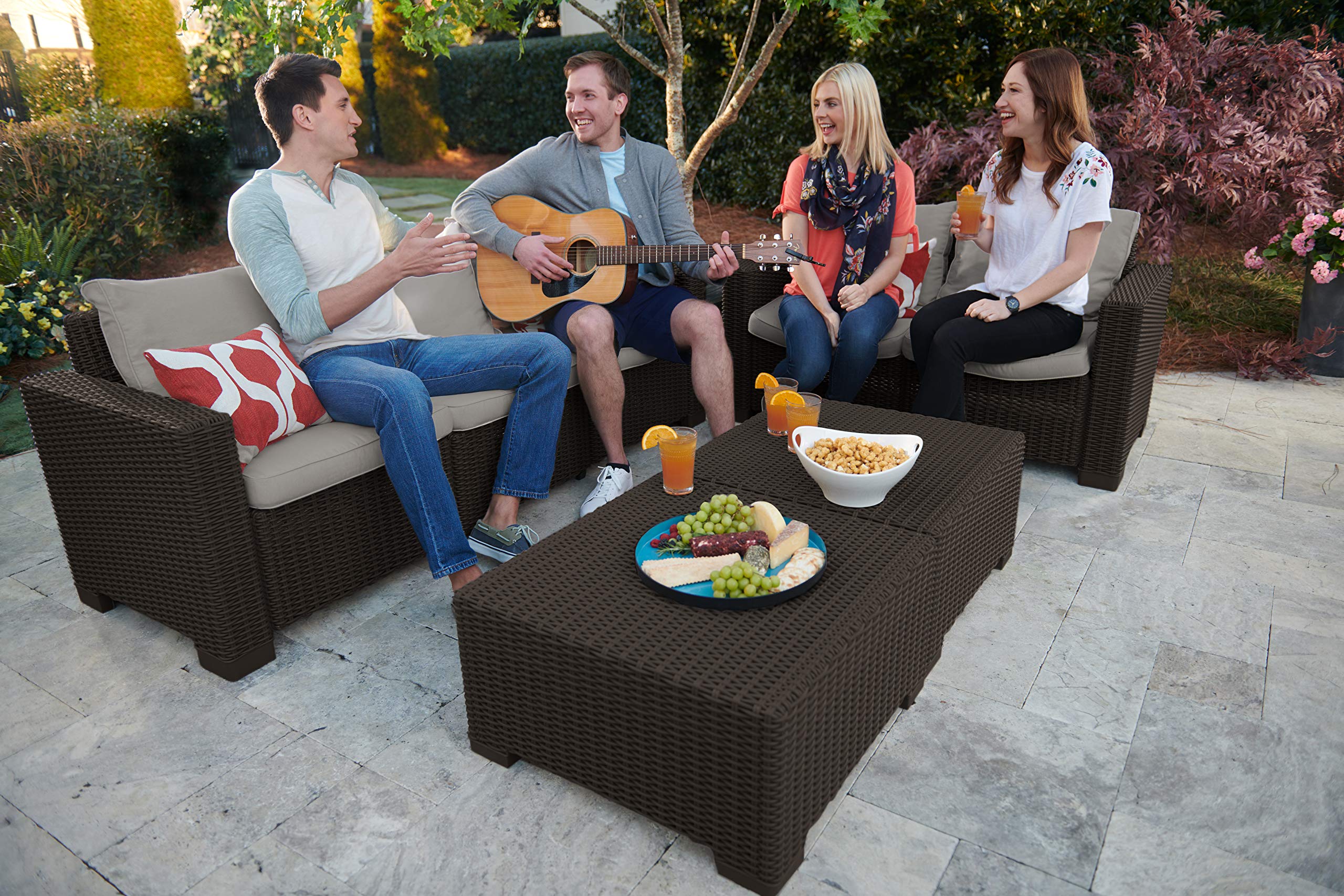 allibert-california-lounge-sofa-3-sitzer-rattanoptik-braun-panama-taupe-199-x-68 image 3