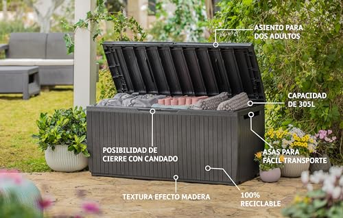 keter-springwood-auflagenbox-305-liter-sitzbox-braun image 8
