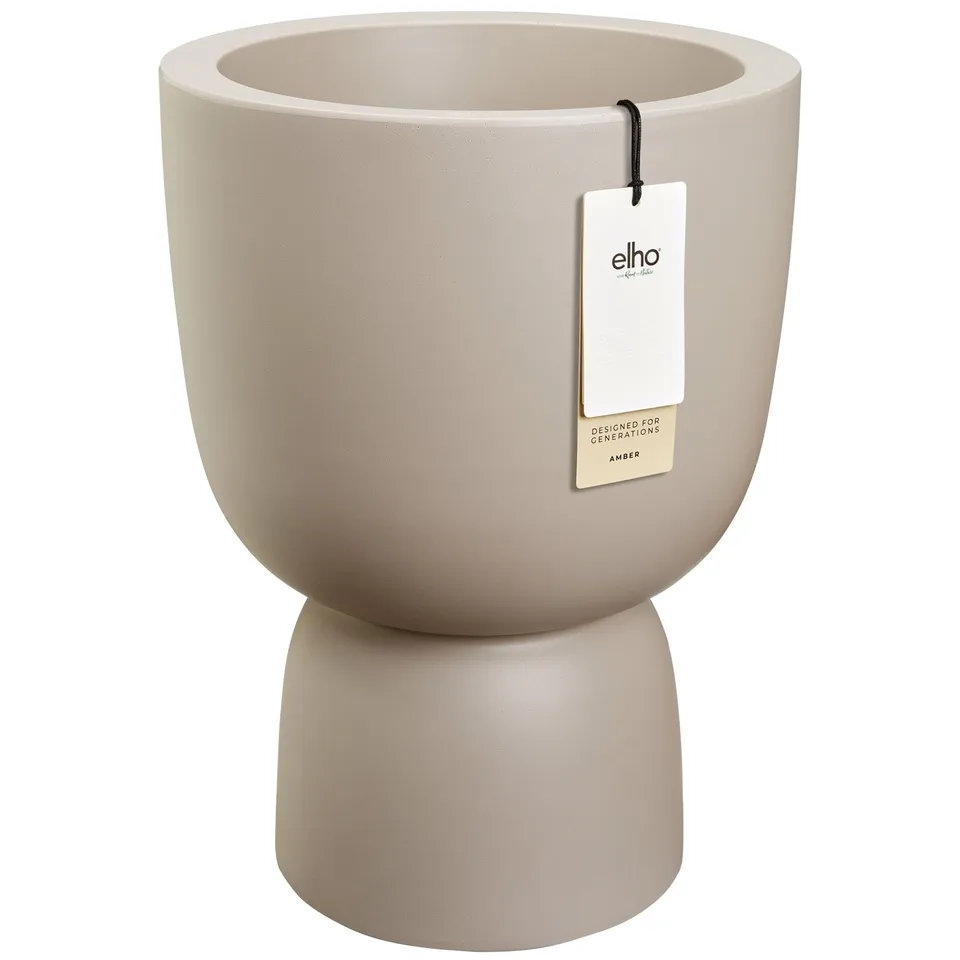 elho-amber-coupe-41-cm-blumentopf-balanced-beige image 1