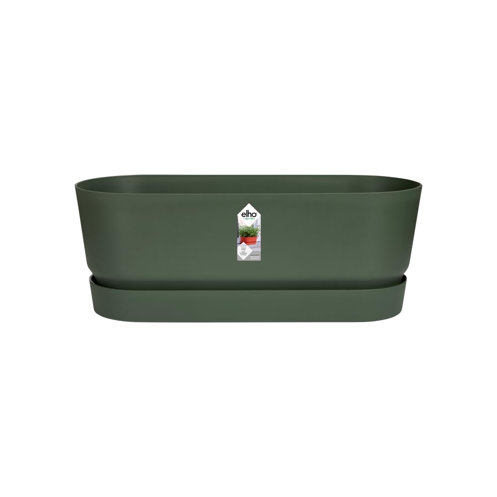 elho-greenville-pflanzgef-lang-50-cm-leaf-green-mit-untersetzer image 1