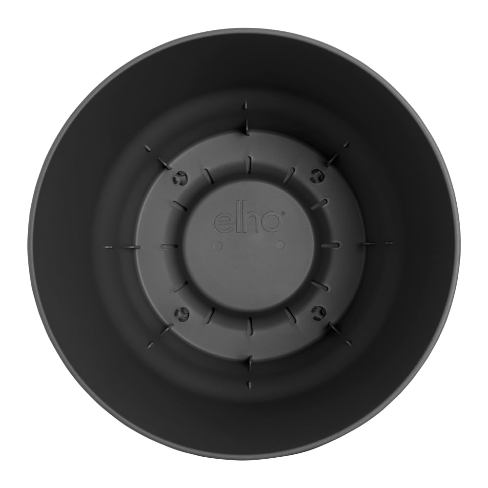 elho-greenville-rund-25-cm-living-schwarz-mit-untersetzer image 4