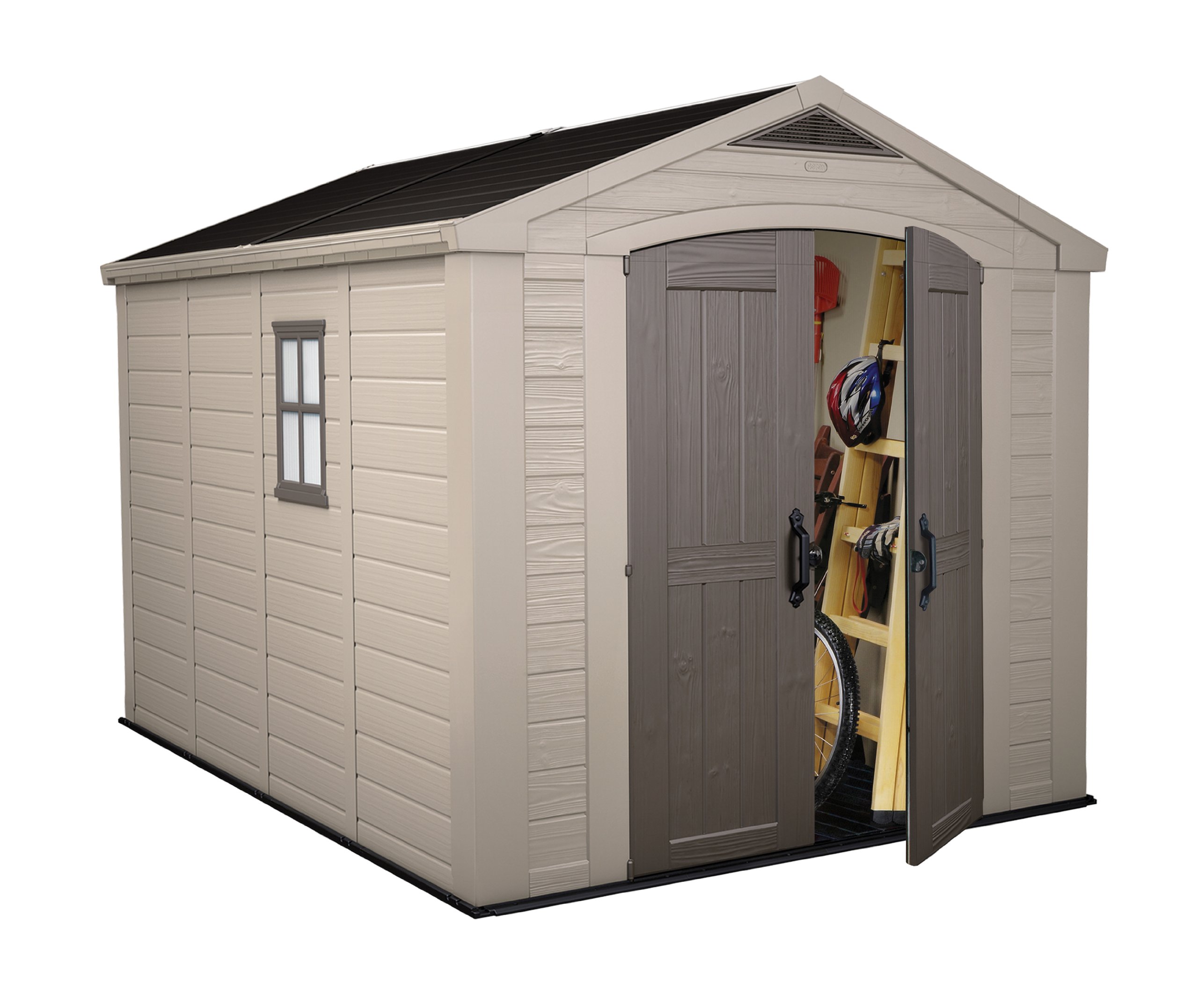 keter-ger-tehaus-factor-8x11-beige-kunststoff-gartenhaus-256-5-x-332-x-243-cm image 3