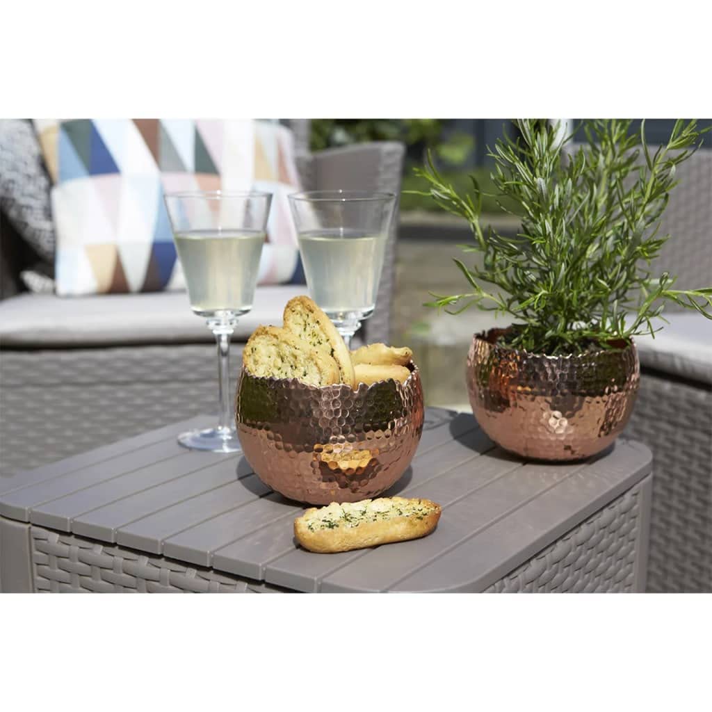 keter-allibert-luzon-beistelltisch-mit-stauraum-rattanoptik-cappuccino-39x39x42- image 2
