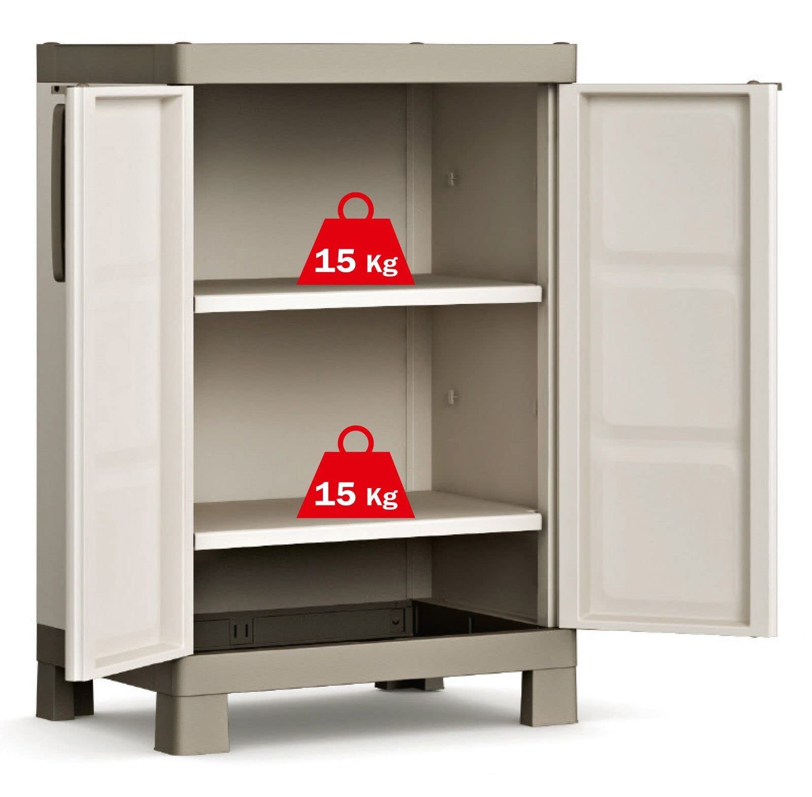 keter-excellence-kunststoffschrank-niedrig-65-x-45-x-97-cm-beige-taupe image 5