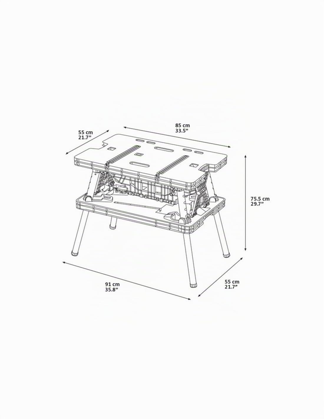 keter-klappbarer-werkzeugtisch-450-kg-tragkraft-schwarz image 6