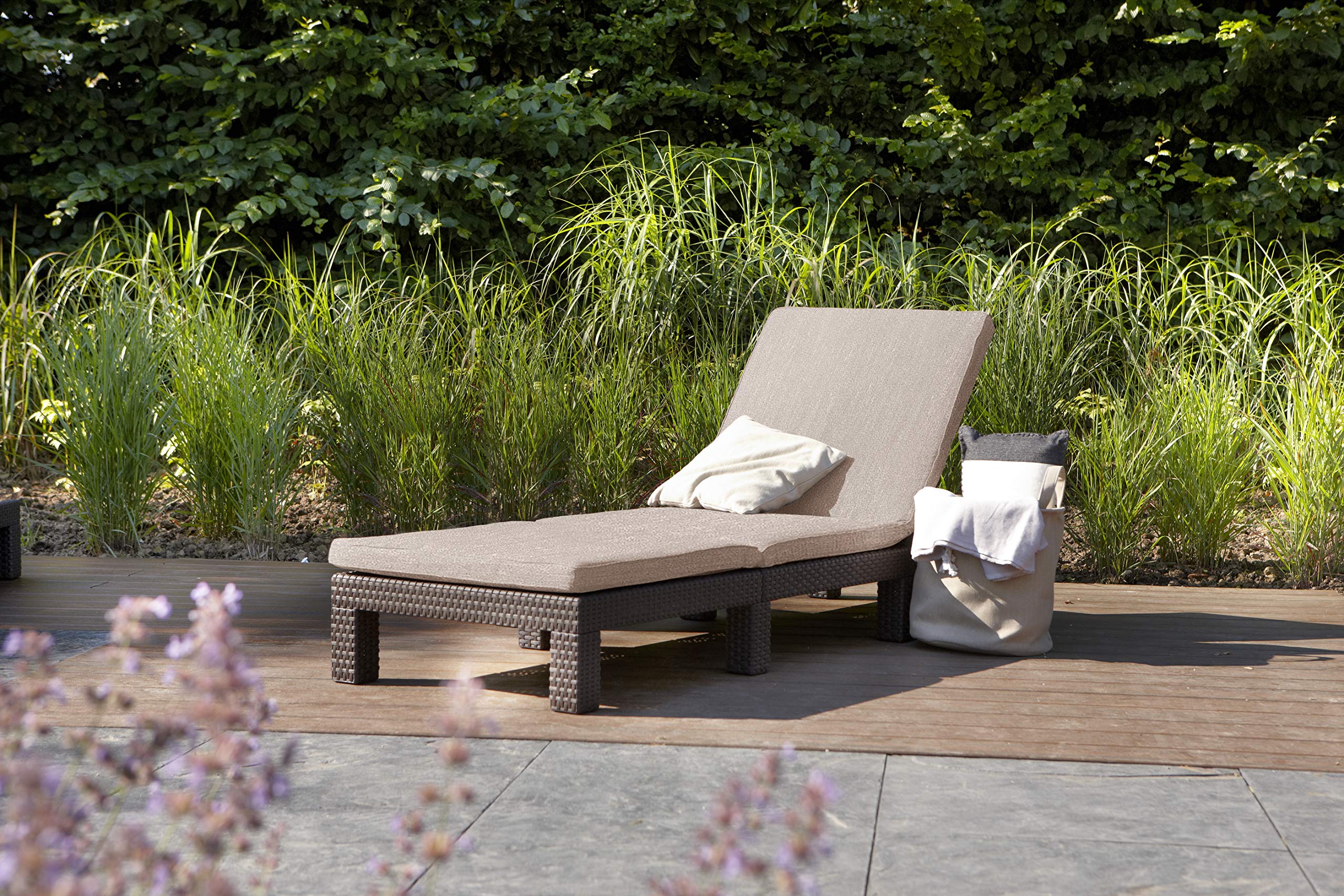 keter-daytona-sl-sonnenliege-rattan-195x65x22-cm-inkl-kissen image 2