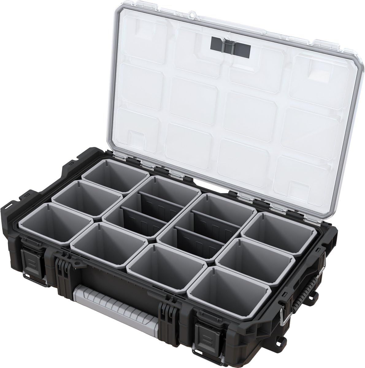 keter-pro-gear-xl-werkzeugwagen-3-koffer-ip65-64x47x79-105-cm-schwarz image 4