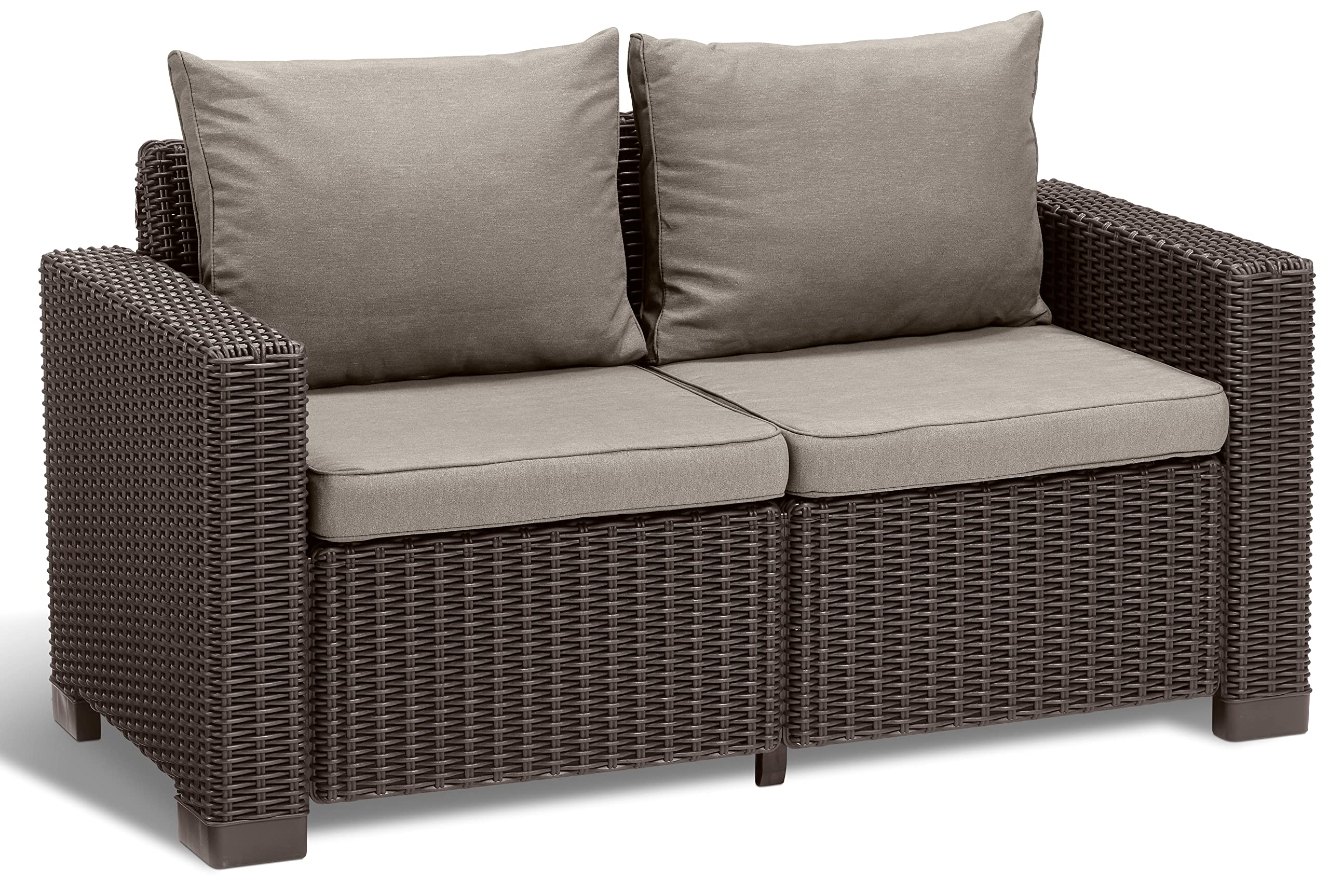 allibert-by-keter-california-2-sitzer-sofa-141x68x72-cm-cappuccino-sand image 5
