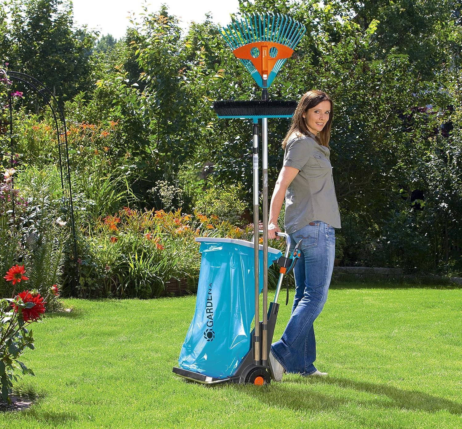 gardena-gartenmobil-232-20-transportwagen-mit-sackkarre-70-kg image 7