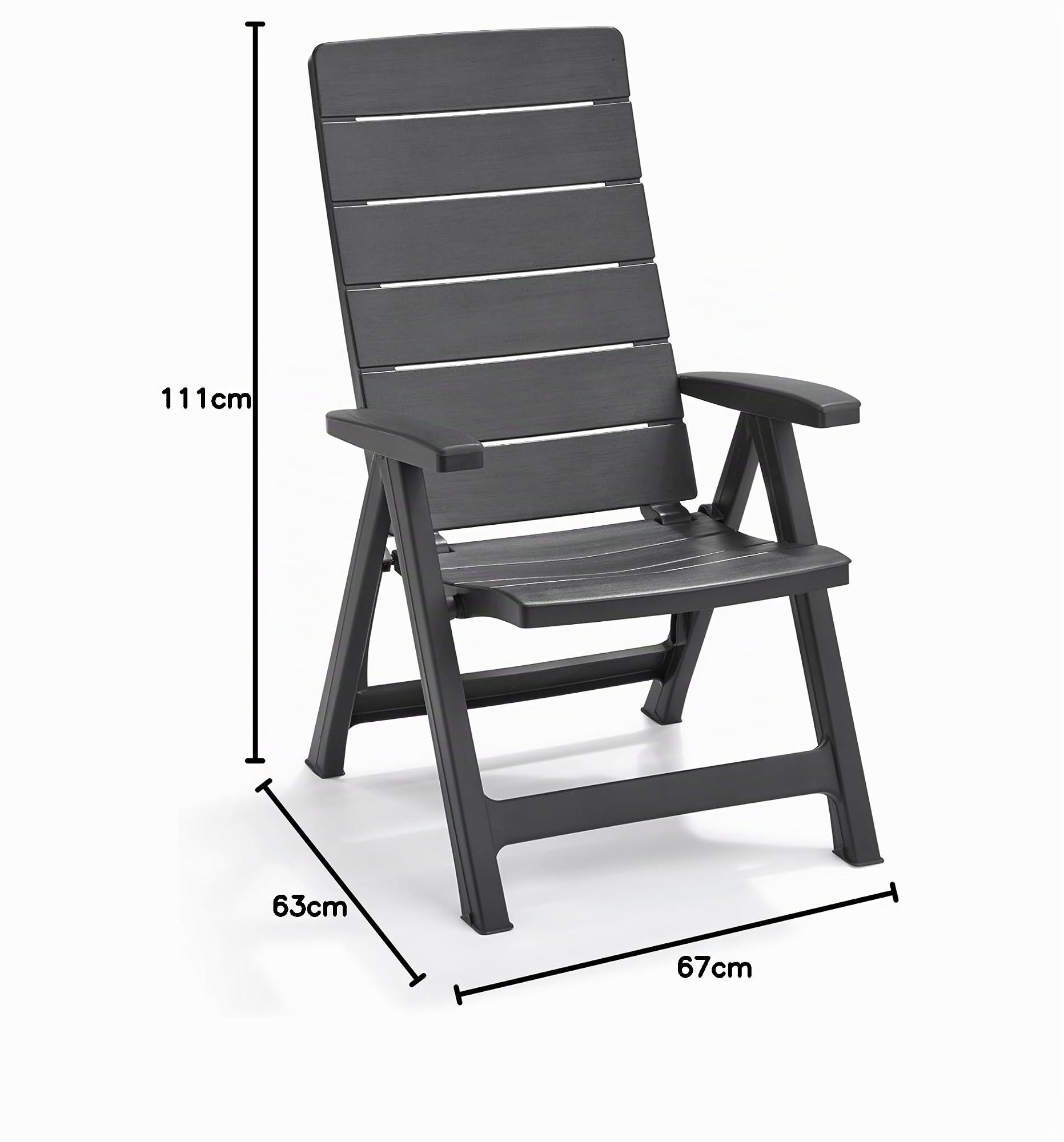 allibert-by-keter-brasilia-klappsessel-2er-set-graphit image 3