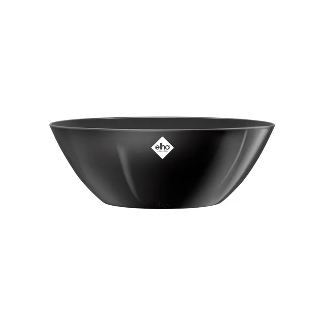 elho-brussels-diamond-oval-20-blumentopf-metallic-schwarz-20-3-cm image 1