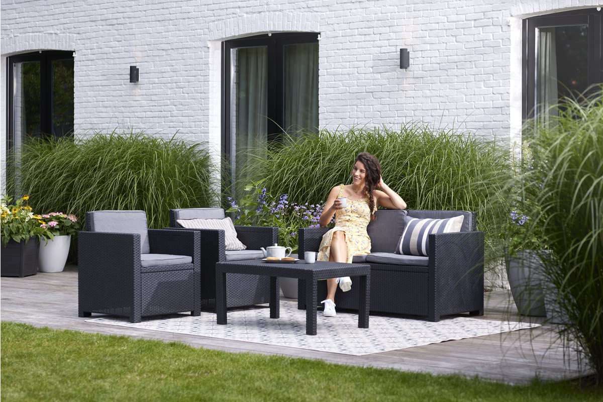 allibert-by-keter-victoria-gartensofa-2-sitzer-129-x-63-x-77-cm-grau image 2
