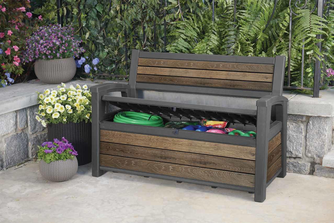 keter-gartenbank-deco-bench-60g-mit-stauraum-227-l-holzoptik-walnuss-133x61x89-c image 3