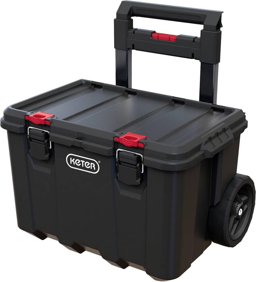 keter-stack-roll-system-werkzeugbox-mobil-schwarz-rot image 2