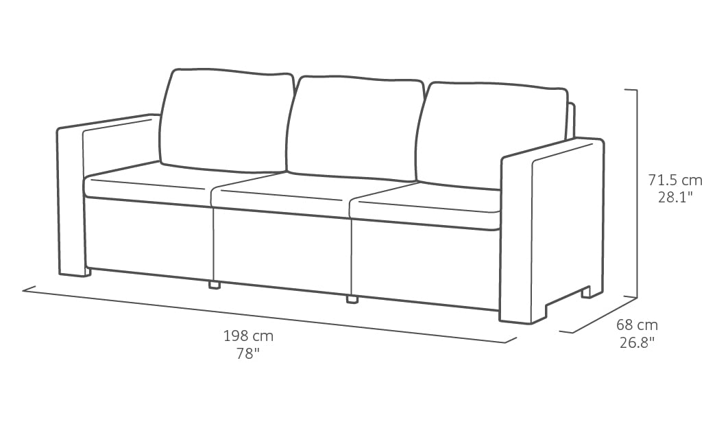 keter-allibert-california-loungeset-5-personen-cappuccino image 2